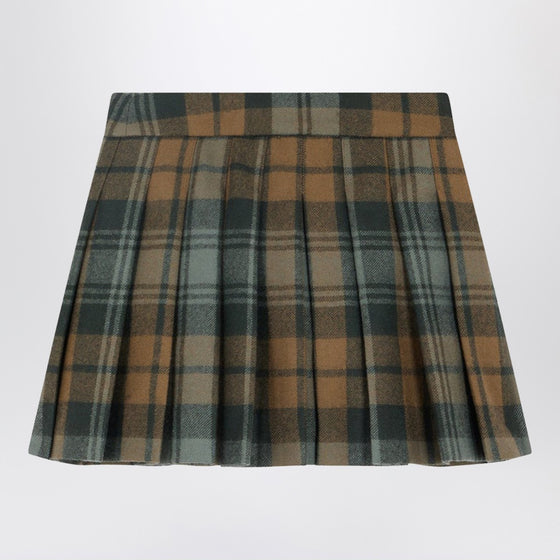 Bonpoint Talissa kilt skirt in wool with check pattern