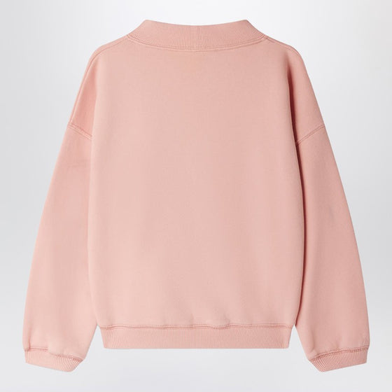 Bonpoint Bart pink sweatshirt with cherry Liberty fabric