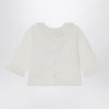 Bonpoint White Joliette blouse with ruffles