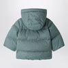 Bonpoint Bozen teal zip-up down jacket