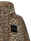 Ganni Leopard Print Nylon Windbreaker