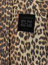 Ganni Leopard Print Nylon Windbreaker