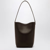 The Row Medium N/S Park dark brown tote bag