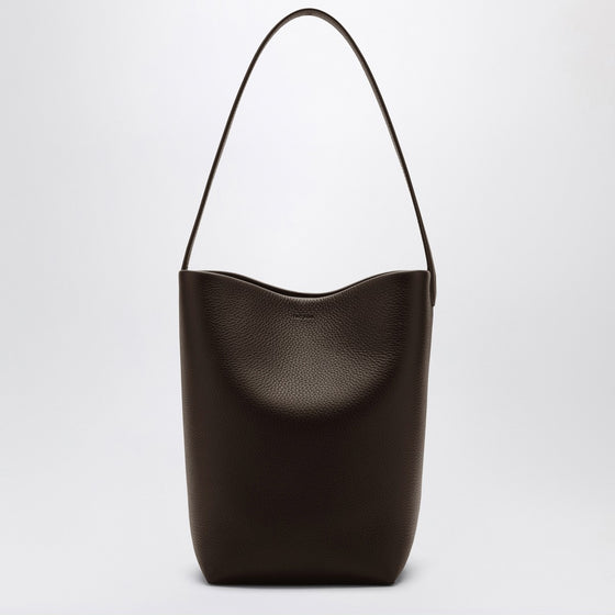 The Row Medium N/S Park dark brown tote bag