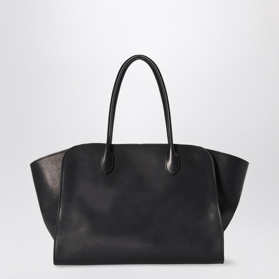 The Row Marlo 14 black leather bag
