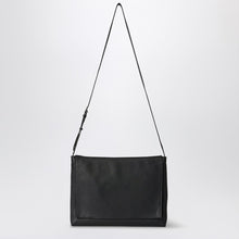  The Row Black leather messenger bag Nan