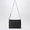 The Row Black leather messenger bag Nan