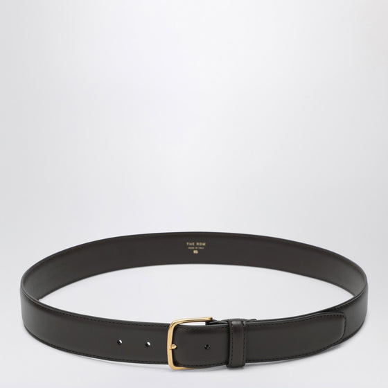 The Row Brown leather belt with buckle