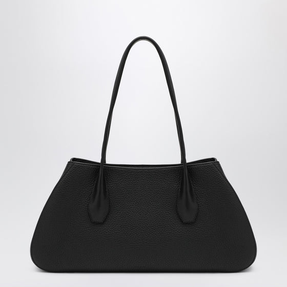 The Row Black Alger shoulder bag in leather
