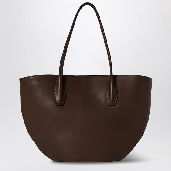 The Row Brown Alger tote bag in leather
