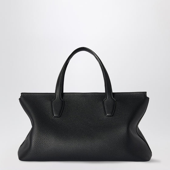 The Row Marcel black leather bag