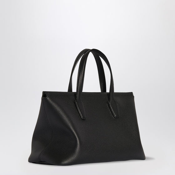 The Row Marcel black leather bag