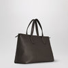 The Row Marcel dark brown leather bag