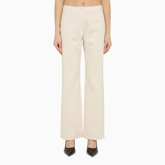 Our Legacy Regular white cotton trousers