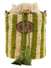 Valentino Garavani Raffia Small Bucket Bag