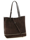 Valentino Garavani Rockstud Medium Suede Shoulder Bag