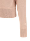 Perfect Moment Pink Merino Wool Half-zip Sweater