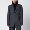 Our Legacy Grey wool-blend single-breasted jacket