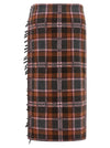 Guest In Residence Tartan Wrap Skirt