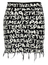 Vetements Paris Monogram Mini Skirt