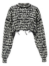 Vetements Paris Monogram Cropped Sweater
