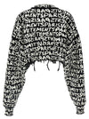 Vetements Paris Monogram Cropped Sweater