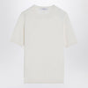Max Mara White silk and cashmere crew-neck t-shirt