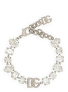 Dolce & Gabbana Bracelet With Rhinestones And Logo