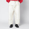 Willy Chavarria Toluca white washed-effect workwear pants