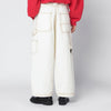 Willy Chavarria Toluca white washed-effect workwear pants