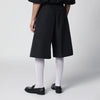 Willy Chavarria Black wide cotton bermuda shorts