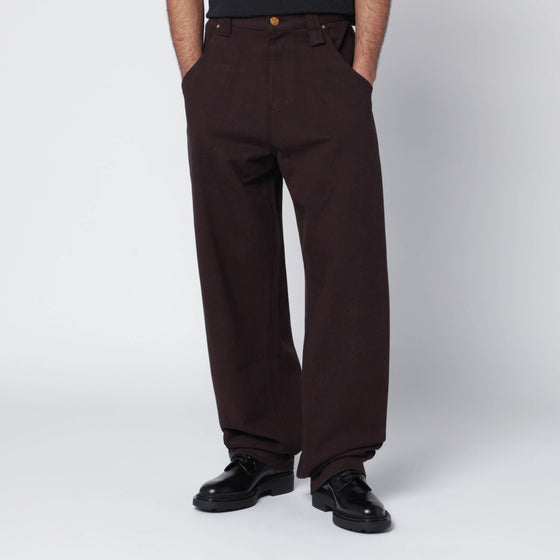 Willy Chavarria Bad Boy brown jeans