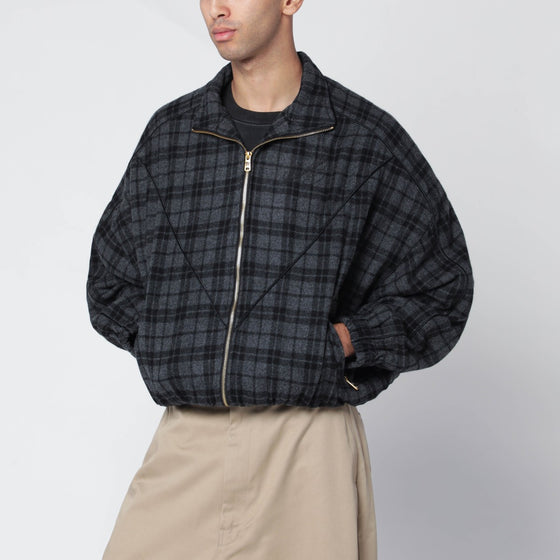 Willy Chavarria Quilted wool bomber jacket