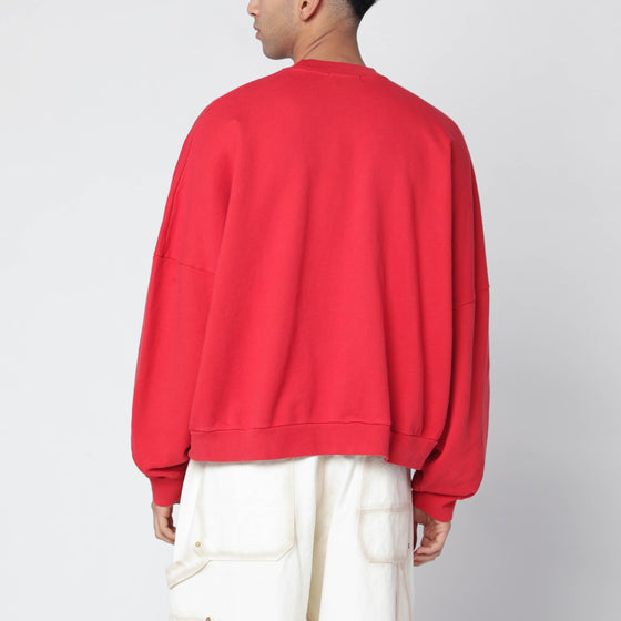 Willy Chavarria Diablo Hooligan red vintage-effect sweatshirt