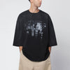 Willy Chavarria Washed black Welcome to New York T-shirt