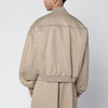 Willy Chavarria Gas Station beige cotton-blend bomber jacket