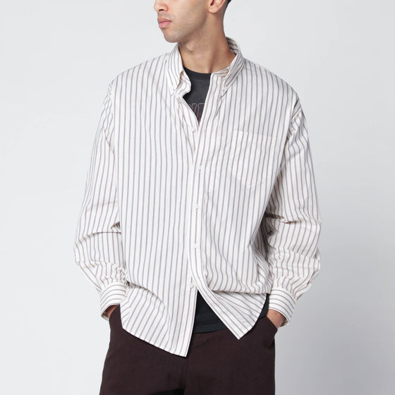 Willy Chavarria Veterano striped cotton shirt