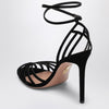 Aquazzura Wild Dream 105 black velvet sandals