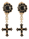 Dolce & Gabbana Cross Pendant Earrings