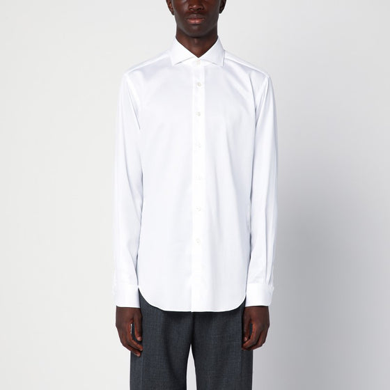 XACUS White cotton Travel shirt