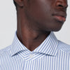 XACUS White Tailor Fit striped Travel shirt