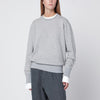 DARKPARK Grey melange cashmere blend sweatshirt