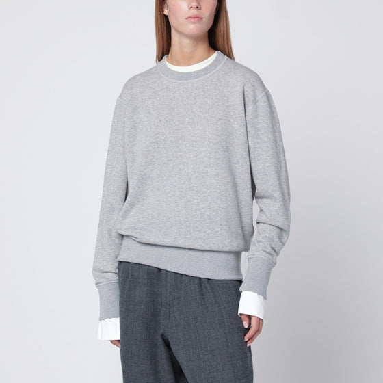 DARKPARK Grey melange cashmere blend sweatshirt