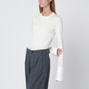 DARKPARK Ivory Nora jumper with shirt cuffs