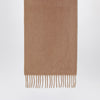 Max Mara Camel scarf with Monogram embroidery