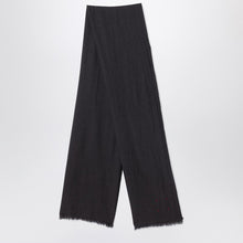  Destin Black/beige check wool scarf