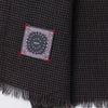 Destin Black/beige check wool scarf