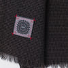 Destin Black/beige check wool scarf