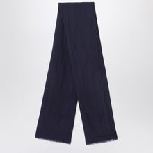  Destin Navy blue wool scarf