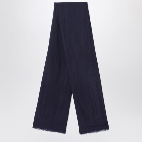 Destin Navy blue wool scarf